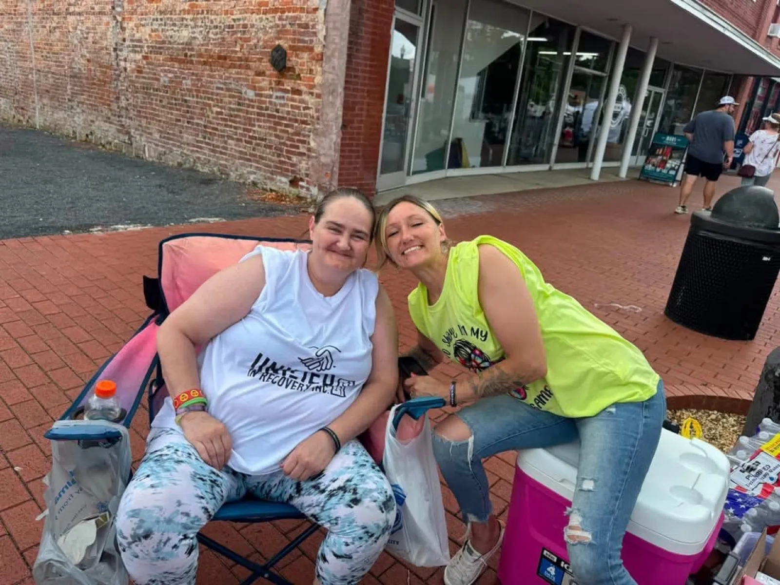 Unified in Recovery community members at a community event