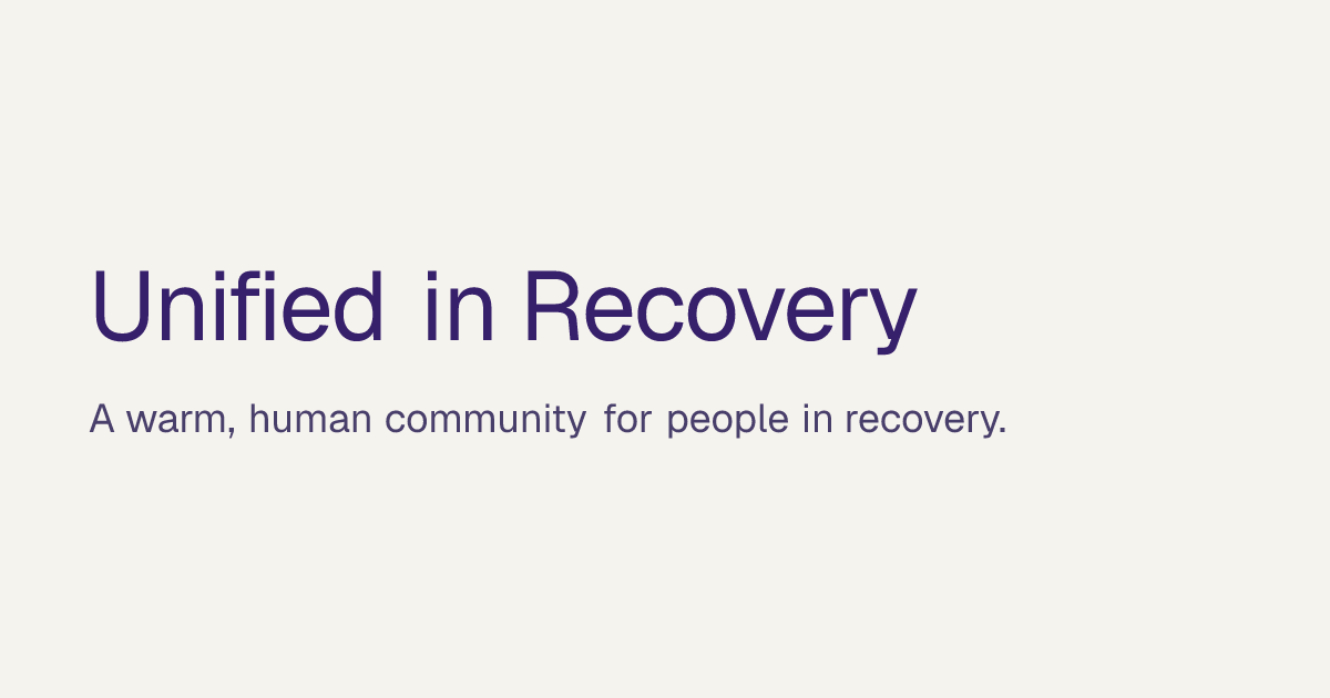 Unified in Recovery